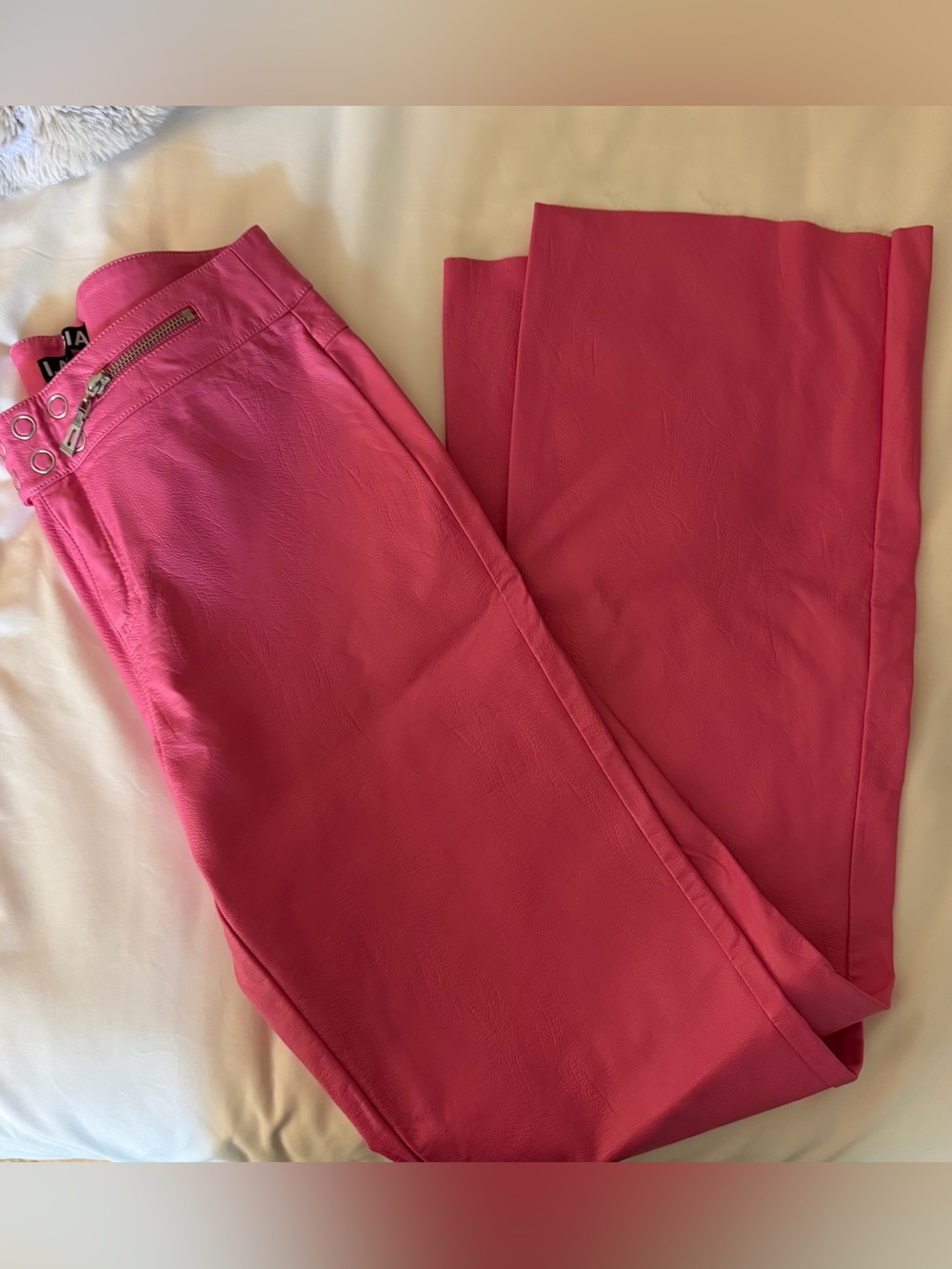 I.AM.GIA Pink Leather Pants